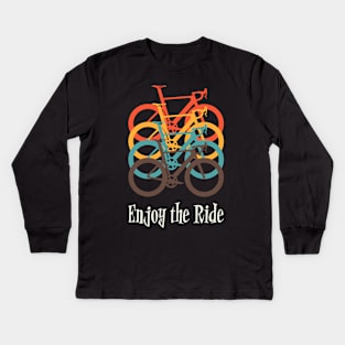 Enjoy the Ride Cycling Kids Long Sleeve T-Shirt